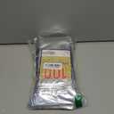 2 x Mylar Bags with Zipper Seal | 100 Bags | Resealable Heat Seal Bags for Candy and Food Packaging, Medications and Vitamins | Plastic and Aluminum Foil Packets for Liquid and Solids (4.5" x 6.5")