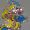 Outus 10 Pieces Colorful Dots Paper Garland Christmas Decor Round Glitter Hanging Confetti Streamers Backdrop for Birthday Classroom Halloween Trunk or Treat Car Decoration (Rainbow)