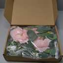 Blush Peony Flowers, OrgMemory Rose Flower Vine, Light Pink Flower Garland, 6' Floral Garland for Wedding Decor Home Table Runner Mantle Decoration
