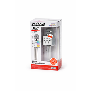 LED KARAOKE MIC DISCO LIGHT BLUETOOTH WIRELESS MICROPHONE & SPEAKER