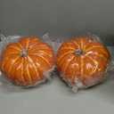Colingmill 2Pcs 9.84" Realistic Fall Faux Pumpkin Foam Decor Autumn Harvest