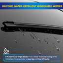 5 PLUS Silicone Windshield Wipers Fits Honda Pilot 2009-2015 (3 PACK) | 22"+21"+14",Long-Lasting Silicone Wiper Blades,All-Weather Durability,Streak-Free Wiping,Clear Visibility in Harsh Weather