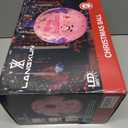 LANGXUN 8ft Pink Christmas Ball Inflatable Outdoor Indoor Decor, Giant Blow Up IP44 Weatherproof Xmas Decorations for Yard, Built-in 7-Color LED Rotating Light for Gardern Lawn Winter Holiday