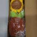 SmoothNovelty Happy 60th Birthday Gift for Women, Crochet Sunflower Gift for 60 Year Old Birthday Born in 1966, for Mom, Dad, Grandmothers, Aunts, Friends, Present Ideas