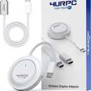 Wireless USB C Transmitter and HDMI Receiver, 2.4G/5G Wireless USB-C to HDMI Extender 98FT/30M,1080P Wireless Display Adapter Stream Video/Audio to TV/Monitor/Projector from Laptop,iPad,Phone,Mac mini