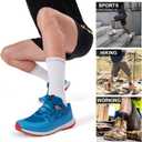 FITRELL 6 Pack Men's Athletic Moisture Wicking Crew Socks Cushioned Sport Running Work Boot Socks Size 9-12/12-15 (Black, XL)