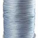 1.5 mm x 110 Yards Nylon Satin Cord Beading Braided Thread String for Chinese Lucky Knotting Rattail Macrame Necklaces Bracelets Jewelry Making (Light Blue)