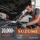 SUZUME 5/8 Flex Head Ratcheting Wrench SAE 72 Teeth Cr-V Steel with 180 Flexible Head 15K+ Cycle Locked Gears Black Nickel Coating