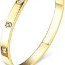 Gold Bracelets for Women, 18K Gold Plated Full Diamond Love Bracelet, Christmas Birthday Valentine's Day Wedding Couple Gifts for Girlfriend, Anti Tarnish Jewellery