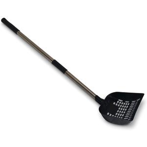 XL - A Long Handled Cat Litter Scoop - Keep Your Kitty Litter Box Clean with This Heavy Duty Metal Handled Pooper Scooper - Extra Large 6.5 x 6.5 Inch Scoop Update to Hold Poop Better