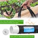 Soaker Hose,Lightweight and Soft Garden Drip Hose Saves 80% Water,Leak Proof Sprinkler Hose for Garden,Flower Planters & Vegetable Plots Watering (4 * 50ft)