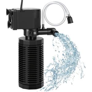 Aquarium Internal Filter for 30~100 Gallons - Ultra-Quiet Fish Tank Filters 400GPH Submersible Power Pump Filter with Biochemical Filtration Air Supply Water Clean