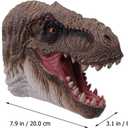 Dinosaur Toys Tyrannosaurus Rex and Blue Velociraptor Hand Puppets Dinosaur Animal World Action Figure Set Funny & Scared Head Hand Puppets for Home, Stage and Class Role Play Toys