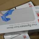 Jointown Basic Synmax Vinyl Exam Gloves Disposable Exam Gloves, 4 Mil, Blue, Latex & Powder Free, BMPF-3002