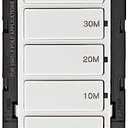 2 Pack of Leviton Countdown Timer Switch for bathroom fan and household lights, 10-20-30-60 min, No Neutral Required, Single Pole, 15A, 1/2HP/9.8A Fan/Motor, DT160-1LW, White