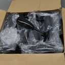 Domensi 40 Pcs Champagne Flutes Bulk 6 oz Acrylic Wine Glasses Toasting Goblet Unbreakable Plastic High Stem Champagne Cups for Wedding Christmas Halloween Birthday Party (Black)