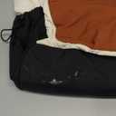 LOVEVOOK Tote Bag for Women, puffer tote bag for Work Travel Nurse, Lightweight quilted Bags with Compartments (L-17.3 Inch-cream-black-brown)