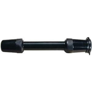 Trimax  T5Black  5/8" Receiver Lock  3.5" Span, Fits Class V Hitches, Machine-Forged Chrome Steel, Black Epoxy Coating, Anti-Theft Keyed Lock