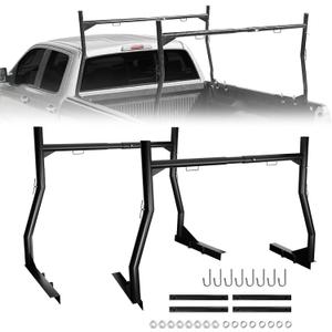 Truck Ladder Racks, Extendable Steel Truck Ladder Rack fit Most Truck Bed Ranging from 46" to 71" Wide, 800Ibs Capacity for Kayak, Surfboard, Lumber, Ladder