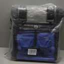 InBrave Extra Long Collapsible Wagon Cart, 480LBS Heavy Duty Utility Wagons with AllTerrain Wheels, Foldable Grocery Carts for Gardening, Shopping, Beach, Camping, Blue