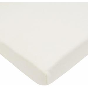 American Baby Company 100% Natural Cotton Fitted Mini Crib Sheet 38" x 24" - Soft & Breathable Small Nesting Portable Crib Sheet, Fits Pack N Play Mattresses, Ivory, for Boys & Girls