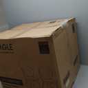 VASAGLE EKHO Collection - Dining Chairs Set of 2, Upholstered Kitchen Chairs, Comfortable Seat, Synthetic Leather with Stitching, Mid-Century Modern, Easy Assembly, Living Room Lounge, Caramel Brown