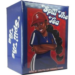 Spill The Tea  Black-Owned Girls' Night Drinking Card Game, Perfect for Bachelorette Parties and Fun Girl Talk