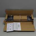 Room/Dividers/Now Adjustable Ceiling Mounted Curtain Rod - Heavy Duty and Long 56-10 Inches Extendable Rods for Walls, Ceilings, Windows and Room Partitions - Black