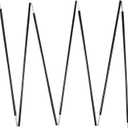 Aluminum Tent Poles Replacement, Black Pre-Assembled Tent Pole, 7001 T6 Heated Camping Tent Rod (9ft 1.3 in 1 Pole)