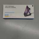 Wireless Charger for Samsung/Android, HOLYJOY Foldable 3 in 1 Fast Charging Station/Stand/Multi Charger for Samsung S25 Ultra/S24/Note 20, Travel Pad for Galaxy Watch 8/7/6/5/Active 2, For Buds(Black)