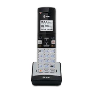 AT&T TL86003 Additional Cordless Handset for TL86103 - DECT 6.0 Expandable Handset with Caller ID, Call Waiting, Connect to Cell Bluetooth, Silver/Black