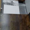 Huuger 78.7 Inch Office Computer Desk with Storage, Writing Work Desk for Home Office, Study, Gaming, Long Simple Desk, Large Legroom, Metal Frame, Rustic Brown and Black