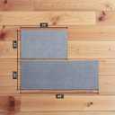 Kitchen Rugs Sets of 2 PCS  Kitchen Mats for Floor 20x30/20x48 Inch Non Slip Washable Rug Set, Non Slip Floor Mats Made of 100% Polyester Soft and Anti-Slip Standing Kitchen Runner Rug, Grey