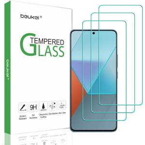 (3 Pack) Compatible for Xiaomi Redmi Note 13 Pro 5G / Redmi Note 13 Pro Screen Protector Tempered Glass, Touch Sensitive,Case Friendly, 9H Hardness
