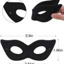 2 x Black Cat Costume Accessories Set with Ears Headband and Masquerade Mask for Adult Christmas Gifts, Halloween Cosplay Party (Black)