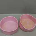 UXCELL 2-Piece Round Silicone Cake Molds, 6-Inch Nonstick & Quick Release for Layer, Smash & Cheese Cakes - Pink