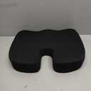 Amazon Basics Comfortable Seat Cushion for Office Chairs, Enhanced Memory Foam, Black