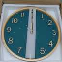 12inch Wall Clock; Wooden Wall Clock; Wall Hanging Decorations; Decorations; Large Decorative Clock; Quartz Clock; Gifts - Living Rooms or bedrooms, cafes, Offices, Bars, Art. (Green)
