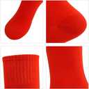 Soccer Baseball Softball Socks,Three street Unisex Knee High Solid Sport Tube Compression Football Socks 2-10 Pairs (Purple)