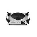 Techwood Hot Plate, Electric Stove for Cooking,1500 Watts Electric Hot Plate, Power Indicator Lights, Easy to Clean, Temperature Controls(Silver)