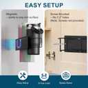 Magnetic Stanley Cup Holder with 6 Hook Rack, Tumbler Organizer for Fridge, Water Bottle Organizer for Stanley 30&40 oz, Stanley Cup Accessories for Kitchen Cabinet, 3 Pack Black