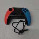 Wireless Switch Controller for Switch/Lite/OLED Controller, Switch Controller with a Mouse Touch Feeling on Back Buttons, Extra Switch Pro Controller with Wake-up,Programmable, Turbo Function (Red+Blue)