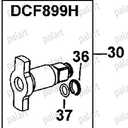 Palart 1/2'' N415875 replacement Fits 18V 20V Dew impact wrench anvil assembly DCF899HB type1-3,DCF899HP type1-3.(Not suitable for type 4)