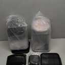 Cereal Dispenser Countertop Black 2 Pack with Bowls Spoons Cutlery Box,5.5 QT Dry Food Dispenser Snack Organizer Containers Storage for Pantry Kitchen Organization Oatmeal Nut Granola Candy