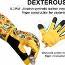 MSUPSAV Long Gardening Garden Gloves,Thorn-proof&Puncture Resistance Rose Cactus Gauntlet Glove for Gardener,Gifts (X-Large (Pack of 1), Sunflower)