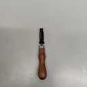V Type Push Groover Adjustable Wood Handle Cotton Crochet Thread Cove Base Groover Leather Grooving Craft Gouge Tool