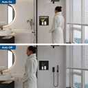 Smart Body Sensor Shower Niche, Black 12"x12", 12X12In