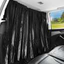 ZATOOTO Car Curtains - Divider Privacy Window Sun Shade - Side Windshield Magnetic Sunshades Covers - Travel Removable Simple