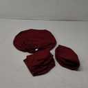 3 PCS Chair Seat Covers Stretch Chair Slipcovers Dining Room Chair Seat Covers with Ties Removable Washable Chair Seat Cushion Slipcovers for KitchenBanquetRestaurant and MoreWine Red
