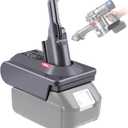 Upgrade for Dyson V7+V8 Battery Adapter Replacement, for Makita 18V BL High Capacity Battery (Black) Work for Dyson V7/V8 Series Vacuum Cleaner (V7 V8 Common)